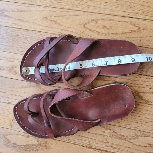 HANDMADE Camel Leather Sandals from Jerusalem Sz 7.5/38 - Picture 8 of 8